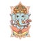 Hindu elephant head God Lord Ganesh.