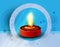 Hindu festival colorful diya background