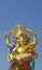 Hindu god, Gold Ganesh Statue