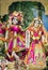 Hindu god Krishna with his wife Radha.