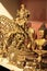 Hindu God Lord Krishna Handicraft Gold Idol