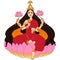 Hindu Goddess Lakshmi. Dhanteras. Navaratri. Diwali.