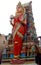 Hindu godess statue on a temple gopuram