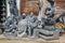 Hindu gods Idols ready to sell, Mahabalipuram, India