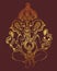 Hindu lord ganesha ornate gold sketch drawing, tattoo, yoga,