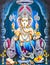 Hindu Lord Ganesha texture wallpaper  background