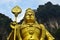 The Hindu Lord Murugan, in front of the Batu Caves