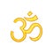 Hindu om symbol icon, cartoon style