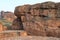 Hindu reliefs at the temples in Badami Late afternoon