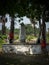 Hindu religious idol under a tree