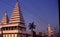 A Hindu Temple & A Mosque at Patna, India