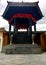 Hindu temple pray low angle