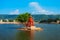 Hindu temple on Pushkar lake, India