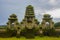 Hindu temple ruins of Pura Hulun Danu at the Tamblingan lake, Bali, Indonesia.