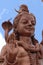 Hindu Temple, Sacred Grand Bassin lake, Detail of the statue of Shiva