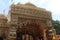 Hindu Temple themed architechture display during famous hindu festival Durga Puja