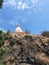 Hindu temple on the top of mountain. Ancient temple