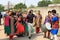 Hindu Wedding ceremony Dance on the road in India