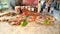 Hindu wedding yagna ceremony preparation