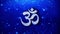 Hinduism, meditation, om, yoga hindu symbol, indian religion Icon Blinking Glitter Glowing Shine Particles.