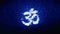 Hinduism, meditation, om, yoga hindu symbol, indian religion Symbol Digital Pixel Noise Error Animation.