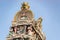 Hinduism statue of Sri Mariamman temple in Singapore