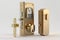 hinged door lock with deadbolt and key, for extra security