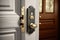 hinged door lock with keyed deadbolt for extra security