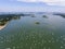 Hingham Harbor aerial view, Hingham, Massachusetts, USA