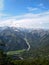 Hinking on the Seebergspitze, a mountain in tyrol, Austria