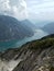 Hinking on the Seebergspitze, a mountain in tyrol, Austria