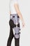 Hip Abduction Orthosis. Orthopedic adjustable support brace for knee and hip fixation. Knee Brace or Leg Brace after hip fracture