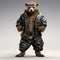 Hip-hop Andean Bear: A Detailed 3d Image With Zbrush