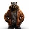 Hip-hop Bear: A Photo-realistic Uhd Image In Octane Render Style