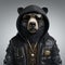 Hip-hop Bear: A Photographic Portrait Of A Stylish Asiatic Black Bear