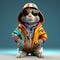 Hip Hop Bunny: Lifelike Renderings Of A Stylish Venezuelan Lowland Rabbit