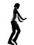 Hip hop funk dancer dancing moonwalk man