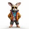 Hip-hop Inspired 3d Image Of A Stylish Rabbit