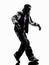 hip hop moonwalking break dancer breakdancing young man silhouette