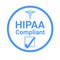 Hipaa compliant sign illustration