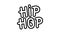 Hiphop wall paint icon animation