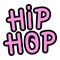 Hiphop wall paint icon, outline style