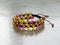 Hippie colorful bracelet on a white