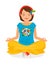 Hippie Girl Yoga Meditation