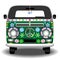 Hippie Groovy Van Bus Peace and Love Retro Vehicle Vector Illustration