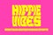 Hippie psychedelic style font