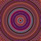 Hippie Style Mandala Seamless Pattern Tile In Orange and Purple
