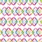 Hippie Tie Dye Rhombus Rainbow LGBT Seamless Pattern in Abstract Background Style. Colorful Shibori Psychedelic Texture