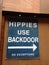 Hippies use backdoor