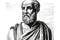 Hippocrates of Kos greek physician, vintage engraving ai generative